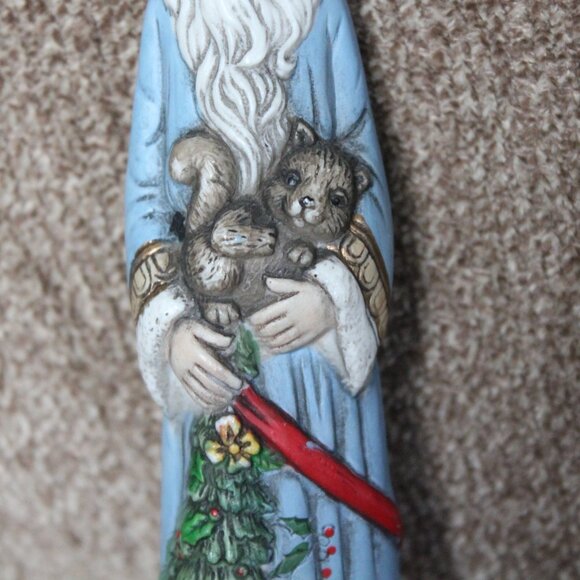 Hermitage Santa Claus Old World Porcelain Slim Figurine Vintage Christmas 6.75" - Picture 3 of 8